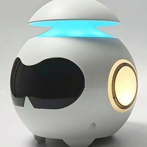 1pc Robot Style Creative Alarm Clock, Small Night Light Alarm Clock, Sound Alarm Clock, Smart Alarm Clock, Desktop Creative Decoration, Birthday Christmas Gift, For Home Room Desk Office Decor Pink